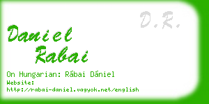 daniel rabai business card
