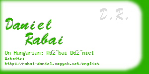 daniel rabai business card